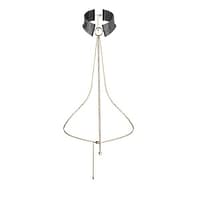 BIJOUX - DÉSIR MÉTALLIQUE BLACK METALLIC NECKLACE