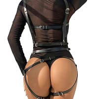 img_175098_1cd95baa8f7b83cef445b225e0c41275_1.jpg SUBBLIME - BODY HARNESS ADJUSTABLE STRAPS LEATHER BLACK ONE SIZE