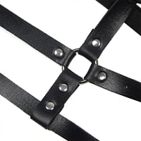 img_175168_945d615adce4f1aba4f92e43be6467ef_1.jpg SUBBLIME - LEATHER RING CHEST HARNESS BLACK ONE SIZE