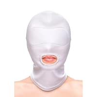 NS NOVELTIES - FETISH & FASHION MOUTH HOOD NYLON WHITE