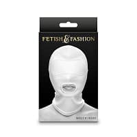 NS NOVELTIES - FETISH & FASHION MOUTH HOOD NYLON WHITE