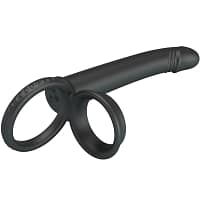 PRETTY LOVE - DILLION DOUBLE PENETRATION DOUBLE COCK RING BLACK