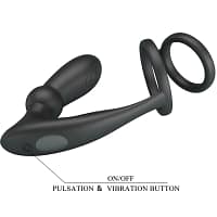 img_198293_7ab6001ec23a538830505539ba445bf8_1.jpg PRETTY LOVE - EMONI PENIS RING + ANAL PLUG 12 VIBRATIONS BLACK