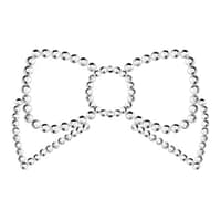 BIJOUX - MIMI BOW SILVER NIPPLE COVERS