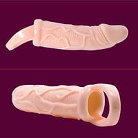 BAILE - PENIS EXTENDER SHEATH WITH VIBRATION AND STRAP FOR TESTICLES 13.5 CM