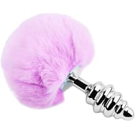 img_159227_e1972a27251f25fae5fd09a1900fd890_1.jpg ALIVE - ANAL PLEASURE PLUG SPIRAL METAL FLUFFY VIOLET SIZE L