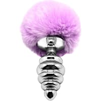 img_159228_d0dfe6c8073ded89c2506edb4412fbcc_1.jpg ALIVE - ANAL PLEASURE PLUG SPIRAL METAL FLUFFY VIOLET SIZE L