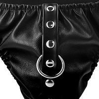 DARKNESS - SUBMISSION THONG WITH METAL CHAIN