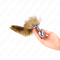 img_189032_567d2db89a3b3b2ad57b59cdfd7979b9_1.png KINK - ANAL PLUG SIZE L 10 X 4 CM WITH SYNTHETIC TAIL 40 CM BROWN