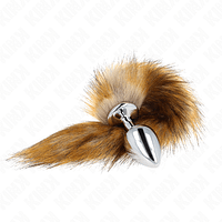 img_189033_9dd3abb77ea793ece6779748f1c472a5_1.png KINK - ANAL PLUG SIZE L 10 X 4 CM WITH SYNTHETIC TAIL 40 CM BROWN