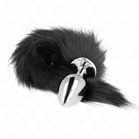 img_190160_811f67380d710129de0acb7a5767b920_1.png KINK - ANAL PLUG SIZE L 10 X 4 CM WITH SYNTHETIC TAIL 40 CM BLACK
