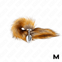 img_190206_41a62c008e8d0c06d6859808a9e1f0a8_1.png KINK - ANAL PLUG SIZE M 8 X 3.5 CM WITH SYNTHETIC TAIL 40 CM BROWN