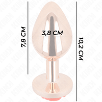 img_199018_9d4d15f27c24297f9fb3a09c046db74b_1.png KINK - PINK GOLD ANAL PLUG WITH RED ROSE L