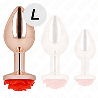 img_199021_ee7a248a6866957b2204becd5f5c380f_1.png KINK - PINK GOLD ANAL PLUG WITH RED ROSE L