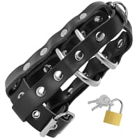 img_93837_162ef2ff51a70cc7d6adc8340072487b_1.jpg DARKNESS - LEATHER CHASTITY CAGE WITH LOCK