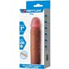 PRETTY LOVE - NILE PENIS SLEEVE WITH 2.5 CM EXTENSION MULATTO