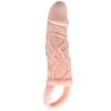 BAILE - PENIS EXTENDER SHEATH WITH VIBRATION AND STRAP FOR TESTICLES 13.5 CM