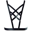 BIJOUX - INDISCRETS MAZE CROSSED HARNESS WITH NECKLINE BLACK