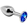 ALIVE - ANAL PLEASURE MINI PLUG METAL BLUE SIZE S