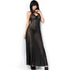 CHILIROSE - CR 3883 BABYDOLL LONG BLACK S/M