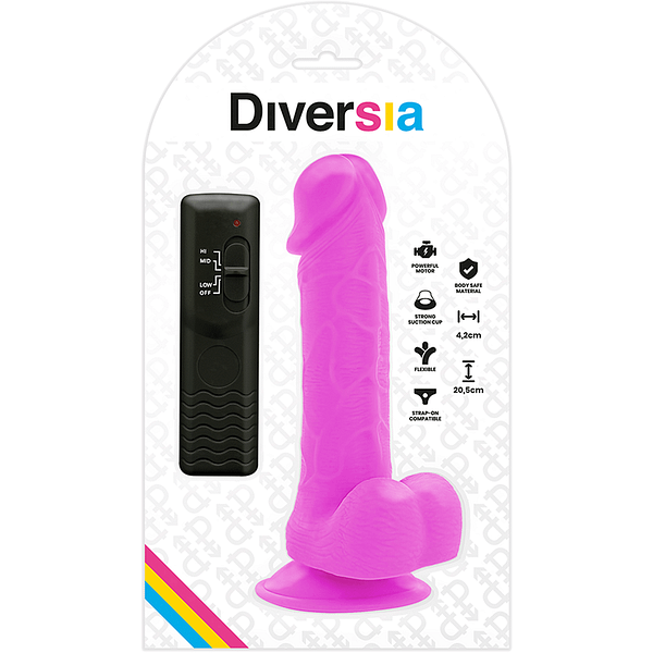 img_120170_0a01230215525e3ffa493aa71ccfd925_1.png DIVERSIA - FLEXIBLE VIBRATING DILDO PURPLE 20.5 CM -O- 4.2 CM
