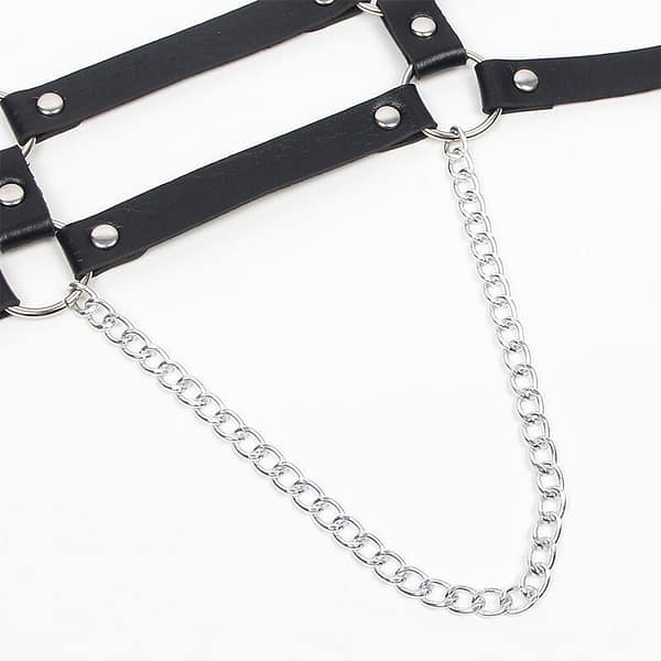 SUBBLIME - HARNESS WITH STRAPS AND CHAINDETAILS ONE SIZE