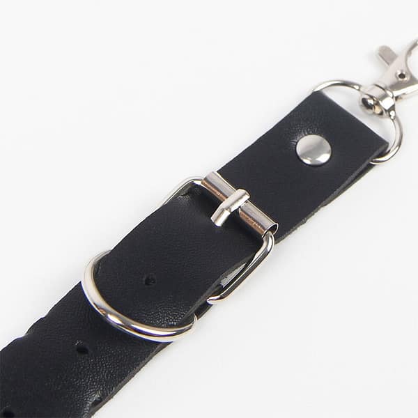 SUBBLIME - BELT AND GARTER HARNESS WITH RINGS AND CHAINDETAIL ONE SIZE