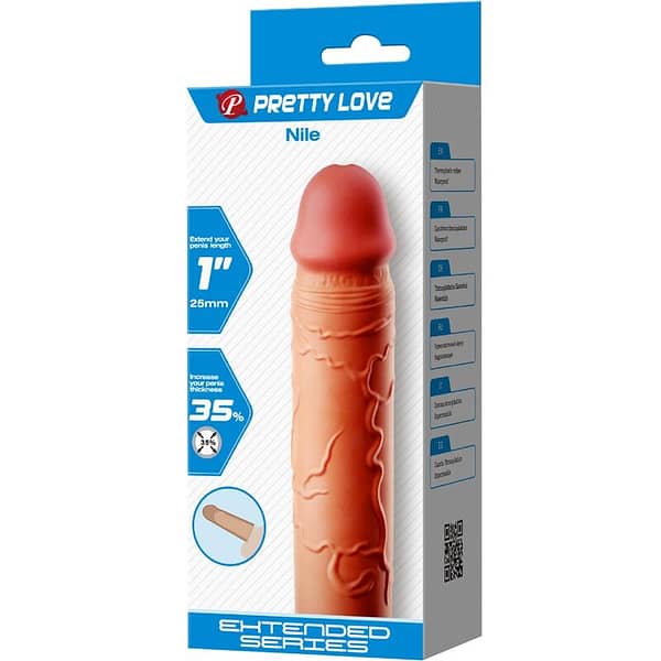 PRETTY LOVE - NILE PENIS EXTENDER COVER FLESH