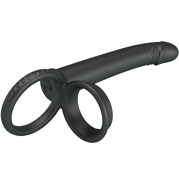 PRETTY LOVE - DILLION DOUBLE PENETRATION DOUBLE COCK RING BLACK