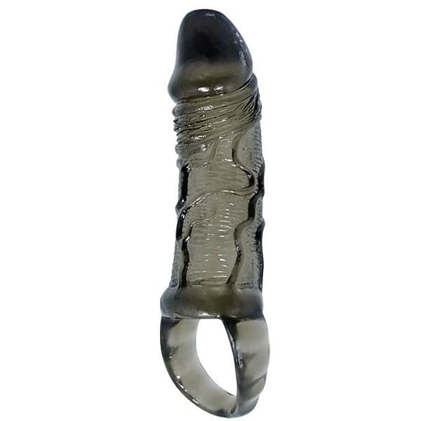 img_50021_e357f94d035ada948e88c6467e6f663b_1.jpg BAILE - PENIS EXTENSION SHEATH WITH STRAP FOR TESTICLES 11.5 CM