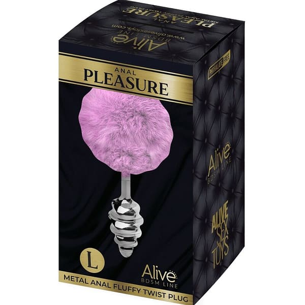 img_159143_3d4f50b9d56090b2253069e3fb40dbcf_1.jpg ALIVE - ANAL PLEASURE PLUG SPIRAL METAL FLUFFY VIOLET SIZE L