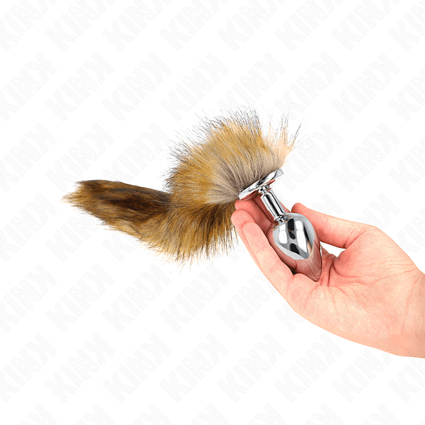 img_189032_567d2db89a3b3b2ad57b59cdfd7979b9_1.png KINK - ANAL PLUG SIZE L 10 X 4 CM WITH SYNTHETIC TAIL 40 CM BROWN