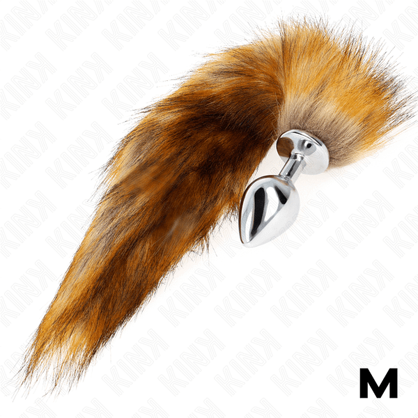 img_190208_8765b964decfb6e693324c24c3a9abbb_1.png KINK - ANAL PLUG SIZE M 8 X 3.5 CM WITH SYNTHETIC TAIL 40 CM BROWN