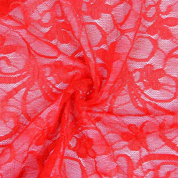 SUBBLIME - 954208 LACE BABYDOLL WITH ADJUSTABLE STRAPS RED S/M