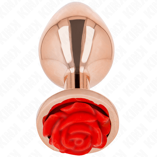 img_199025_509bbff2a1e05618817eb7ae557cd659_1.png KINK - PINK GOLD ANAL PLUG WITH RED ROSE M