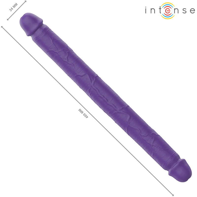INTENSE - GUNTER DILDO DOUBLE VIBRATOR 40 CM PURPLE REMOTE CONTROL - Afbeelding 5