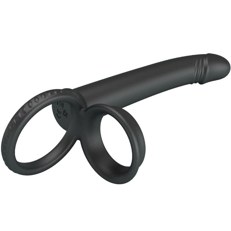 PRETTY LOVE - DILLION DOUBLE PENETRATION DOUBLE COCK RING BLACK - Afbeelding 6